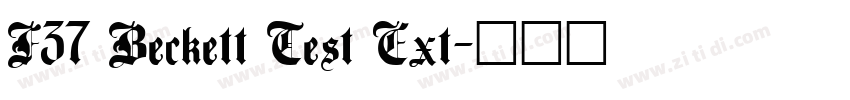 F37 Beckett Test Ext字体转换